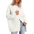thumbnail image 1 of Women's Cardigan Open Front Oversized Button Lightweight Sweaters V Neck Loose Cardigans Knit Outwear Lightweight Knitted Sweater Tops, 1 of 5