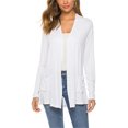 thumbnail image 1 of Women's Cardigan Outerwear Long Sleeve Lightweight Breathable Loose Casual Sweater with Pockets, 1 of 5