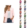 thumbnail image 1 of Women's Cardigan Summer Fashion Style Lace Short Sleeve Open Front Kimono For Women Cardigan Sweaters for Women, 1 of 2