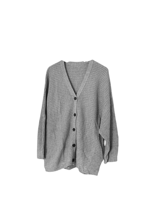 Women's Cardigan Sweater 100% Acrylic Woven Button-Down Long Sleeve Knitwear 22W