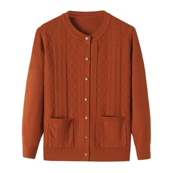 Women's Cardigan Sweaters Fall Winter Warm Knit Sweater Button Up Long Sleeve Top Relaxed Fit Womens Sweaters One Size