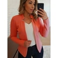 thumbnail image 1 of Women's Cardigan Sweaters Lightweight Fall Oufits Clothes Fashion Trendy Long Sleeve Tops Casual Jackets Orange XXL, 1 of 4