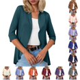 thumbnail image 1 of Women’s Cardigan for Women Casual Solid Color Three Quarter Sleeve Lightweight Short Coat Category Cardigan Title, 1 of 5