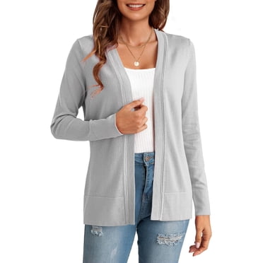 Women’s Slim Fit Cardigan Sweater – Long Sleeve