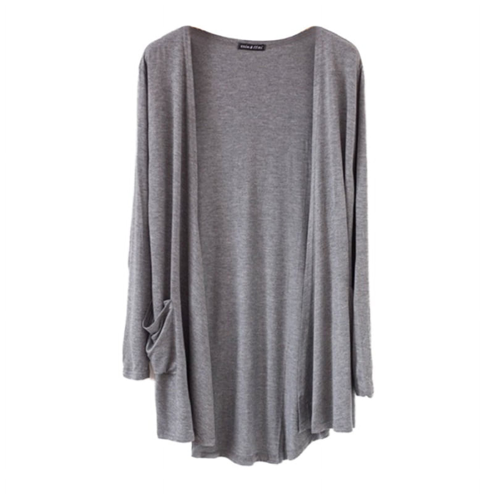 Women's Cardigans Long Sleeve Lightweight Sheer Open Front Drape