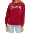 thumbnail image 1 of Women's  Cardinal Arkansas Razorbacks Yvette Pullover Sweatshirt, 1 of 2