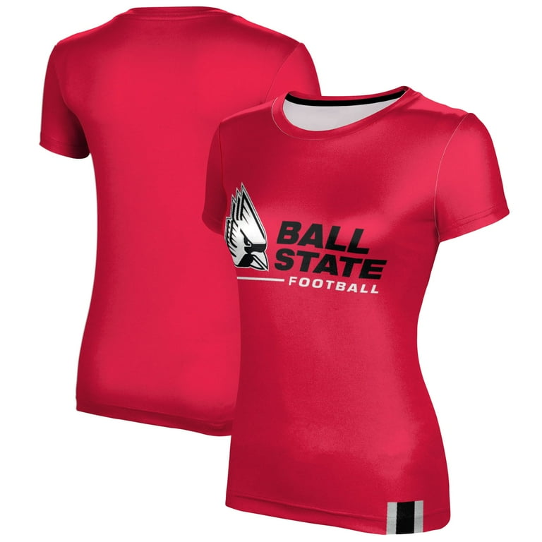 Women s Cardinal Ball State Cardinals Football T Shirt Walmart