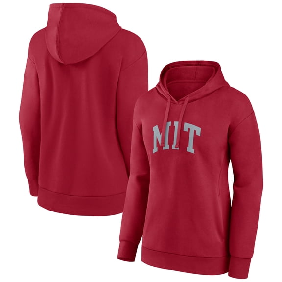 Women's Cardinal MIT Engineers Arch Pullover Hoodie
