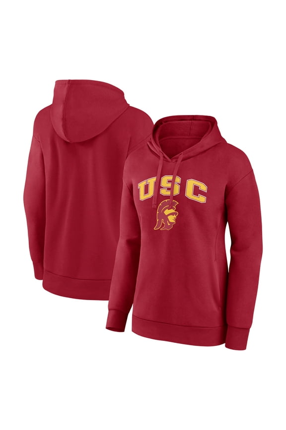 Women's Cardinal USC Trojans Campus Pullover Hoodie