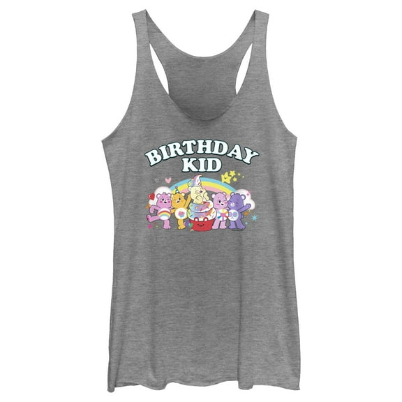 Women's Care Bears Birthday Kid  Racerback Tank Top
