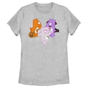 Women's Care Bears Halloween Bears Graphic Tee Athletic Heather 2X Large