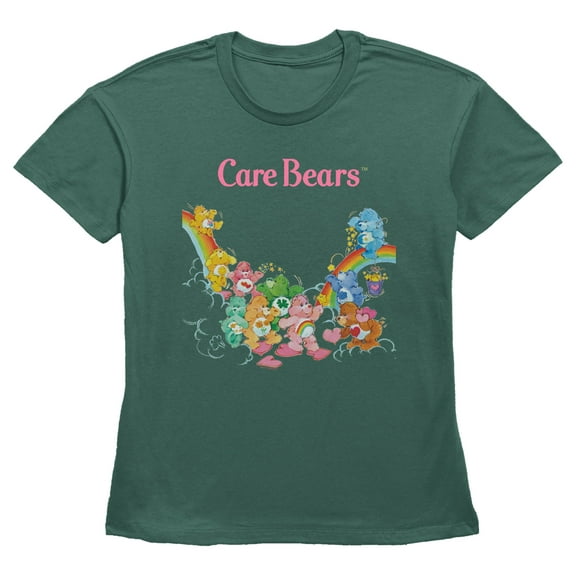 Women's Care Bears Playing Bears Graphic Tee Pine Large