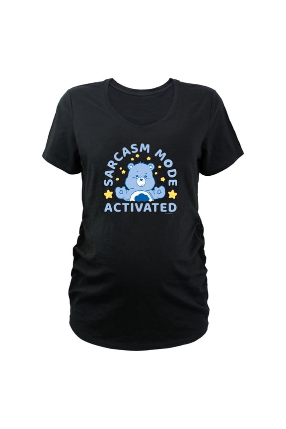 Women's Care Bears Sarcasm Mode Activated Graphic Maternity T-Shirt
