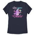 thumbnail image 1 of Women's Care Bears Some Bunny Cares  Graphic Tee Navy Blue X Large, 1 of 4
