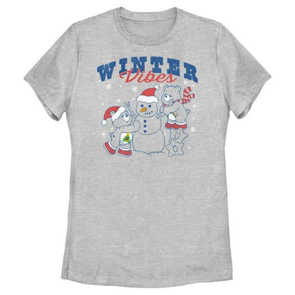 Women's Care Bears Winter Vibes Graphic Tee Athletic Heather X Large