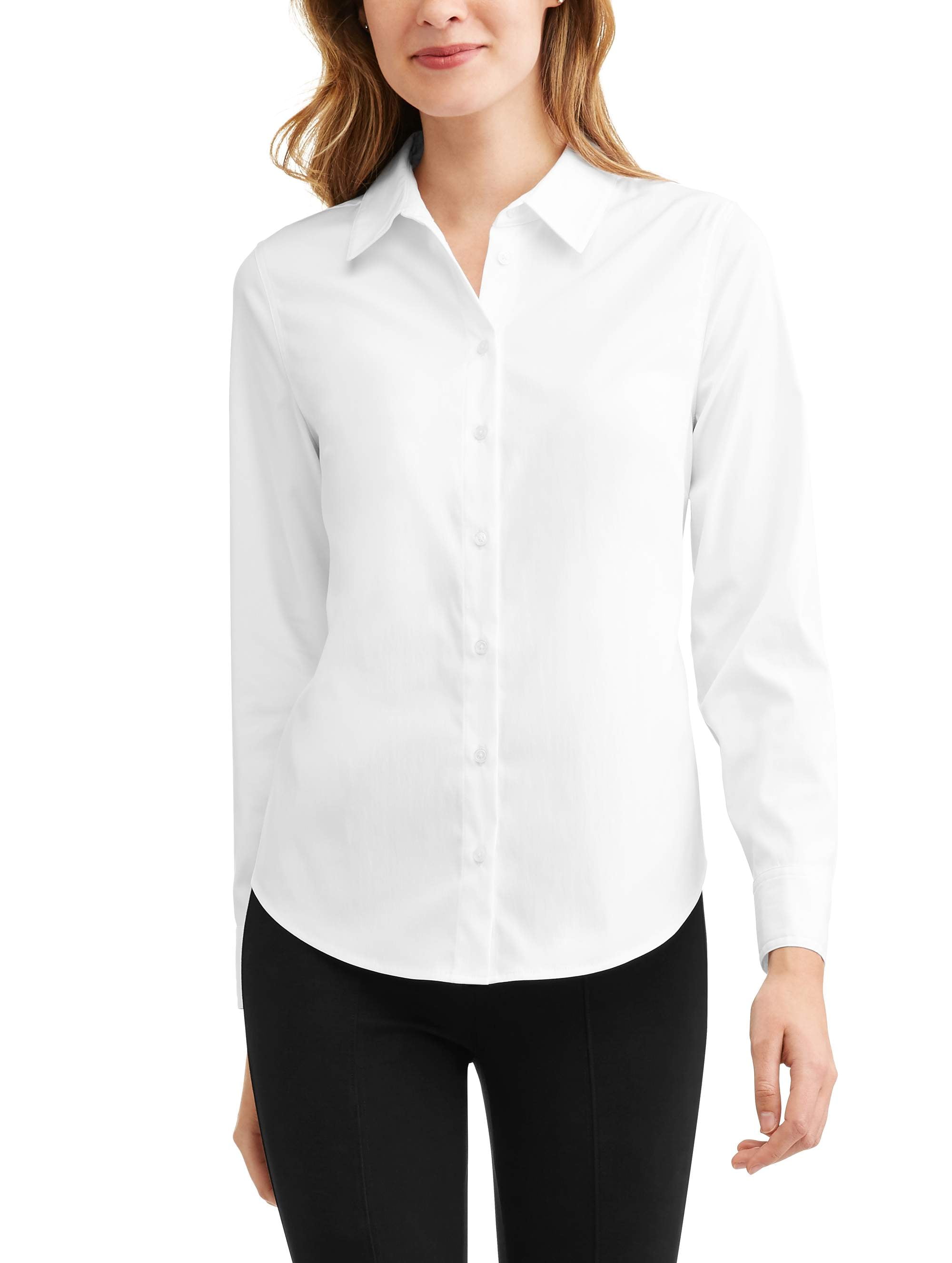 Women's Career Button Down Shirt - Walmart.com
