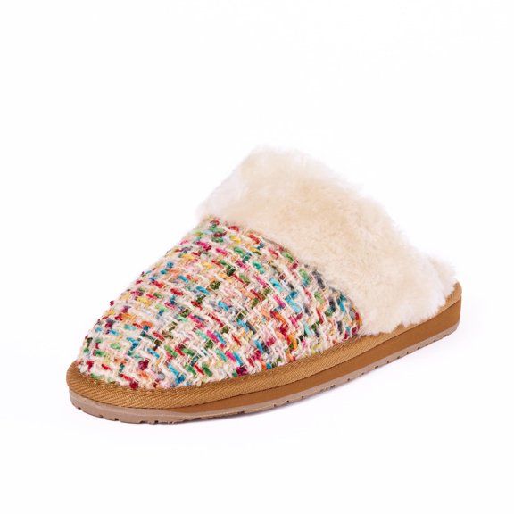 Women's Carefree Scuff, Cream Multi, Size 9