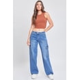 thumbnail image 1 of Women's Cargo Jeans with Bungee Hem, 1 of 32
