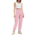 thumbnail image 1 of Women's Cargo Jogger Pants Elastic Waist Casual Tactical Tapered Utility Pants with Pockets, 1 of 6