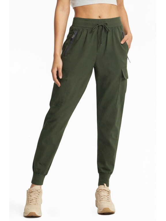 Women's Cargo Pants Lightweight-Quick Dry Hiking Pants Athletic Lounge Casual Travel Army Green (Size XS-XXXL)