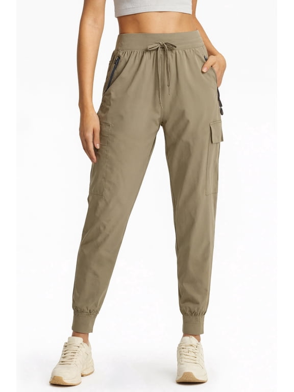 Women's Cargo Pants Lightweight-Quick Dry Hiking Pants Athletic Lounge Casual Travel Khaki (Size XS-XXXL)