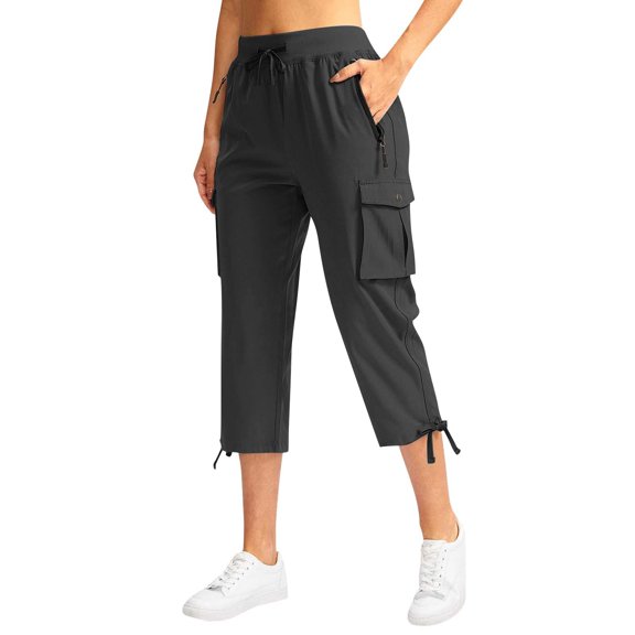 Women's Cargo Pants, Comdrip Women's Spring and Autumn Casual Trendy Loose Autumn Fragrance Long Pants Cargo Pants Women Black M
