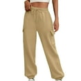 thumbnail image 1 of CHUMUD Women's Cargo Sweatpants Cotton Baggy Joggers with Pockets Drawstring High Waisted Lounge Athletic Pants, 1 of 9