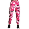 thumbnail image 1 of Women's Cargo Trousers Camouflage Pants Elastic Waist Casual Pants with Pocket, 1 of 1