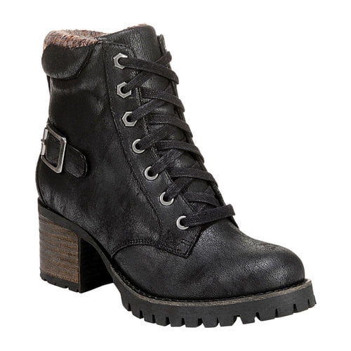 Women s Carlos by Carlos Santana Gibson Lace Up Bootie Walmart