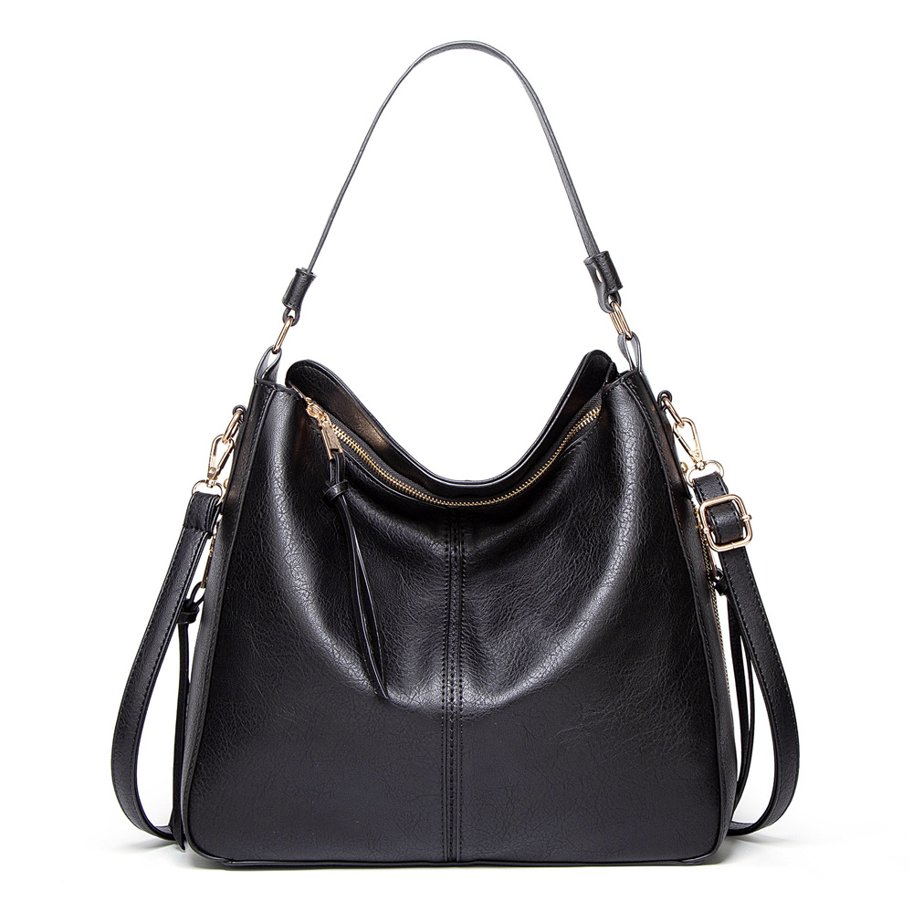 Women's Carmen Leather Shopper Tote Purse Handbag - Walmart.com