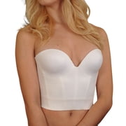 Womens Carnival 206 Invisible Plunge Longline Bra Ivory 34D