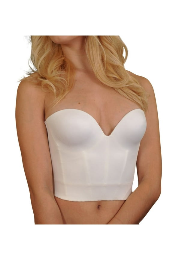 Women's Carnival 206 Invisible Plunge Longline Bra (Ivory 36D)