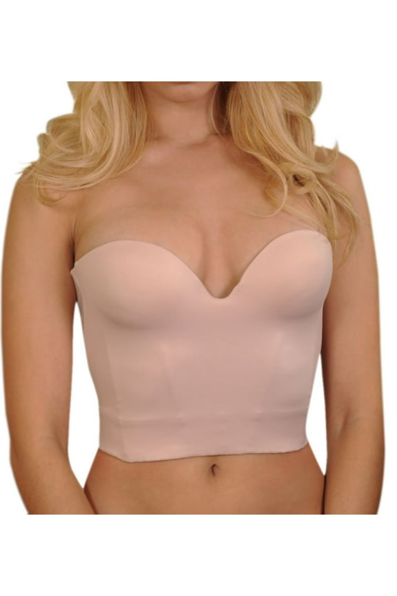 Women's Carnival 206 Invisible Plunge Longline Bra (Nude 32D)