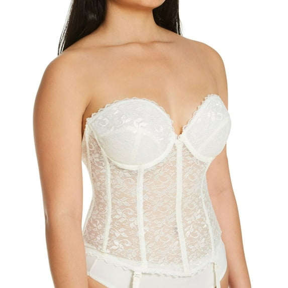 Women's Carnival 313 Brasselette The Silhouette Maker Longline Bra (Ivory 32C)