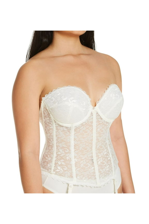 Women's Carnival 313 Brasselette The Silhouette Maker Longline Bra (Ivory 38B)