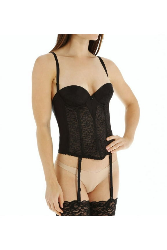 Women's Carnival 337 Backless Tuxedo Bustier (Black 32A)