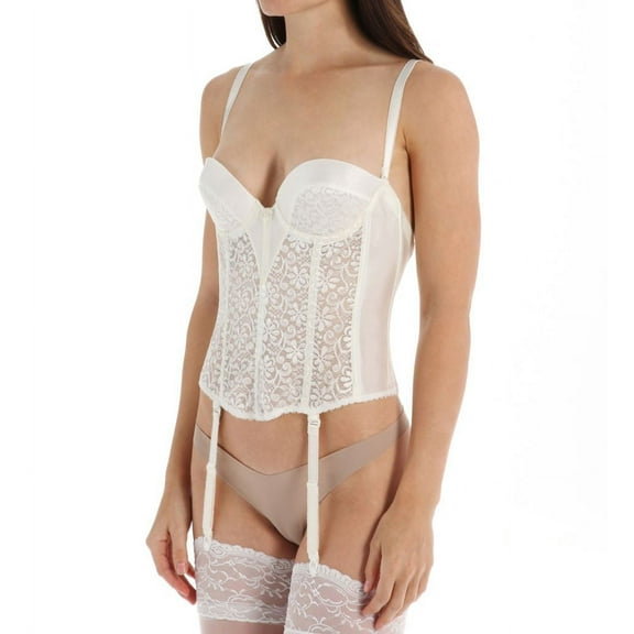 Women's Carnival 337 Backless Tuxedo Bustier (Ivory 38A)