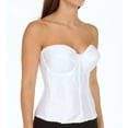 thumbnail image 1 of Women's Carnival 424 Full Figure Satin Torsolette Bra (White 34D), 1 of 4