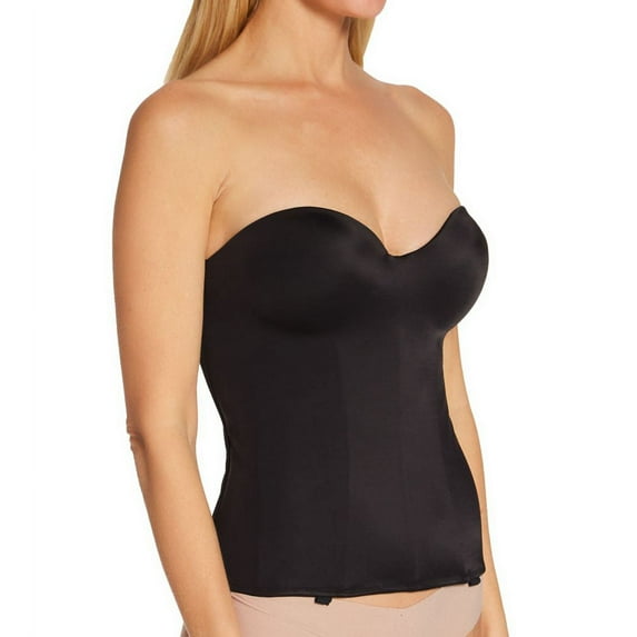 Women's Carnival 426 Invisible Torsolette Longline Bra (Black 42C)