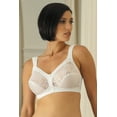 thumbnail image 1 of Women's Carnival 630 Wide Band Shoulder Strap Soft Cup Bra (White 40DD), 1 of 3
