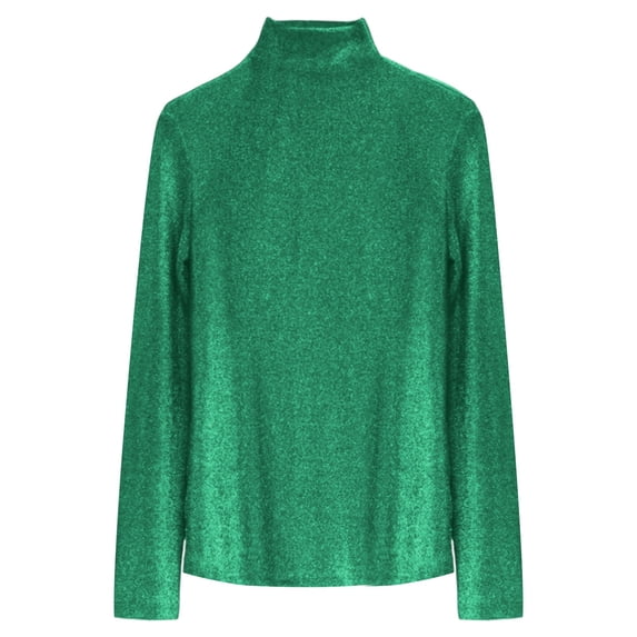Women's Carnival Arrival Neck Tshirts Plus Size Long Sleeve Sparkle ...