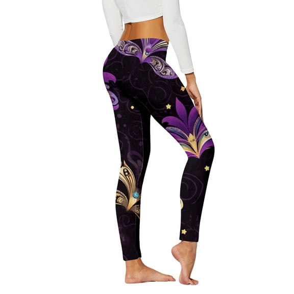 Women's Carnival Funny Print Casual Pants Fashion Print Sports Leggings Leggings No Front Seam Workout Pants for Women Cutout Leggings for Women Control Top Leggings Workout Leggings for Women plus