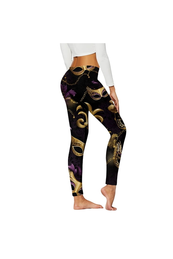 Women's Carnival Funny Print Casual Pants Fashion Print Sports Leggings Workout Pants for Women Women's Athletic Leggings Leggings for Women 80s Workout Leggings Pack 80s Outfit for Women under