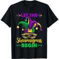 thumbnail image 1 of Women’s Carnival Party T-Shirt – Mardi Gras Beads & Mask Graphic Tee, 1 of 7
