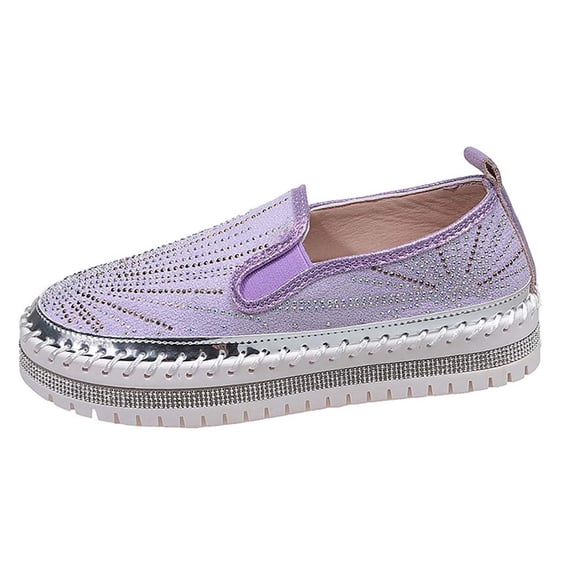 Women's Carnival Shoes Slip On Platform Loafers Breathable Flat Casual Walking Lightweight Non Slip Sole Shoes