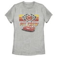 thumbnail image 1 of Women's Cars Pit Crew Team Graphic Tee Athletic Heather 2X Large, 1 of 3
