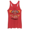thumbnail image 1 of Women's Cars Pit Crew Team  Racerback Tank Top Red Heather Large, 1 of 3