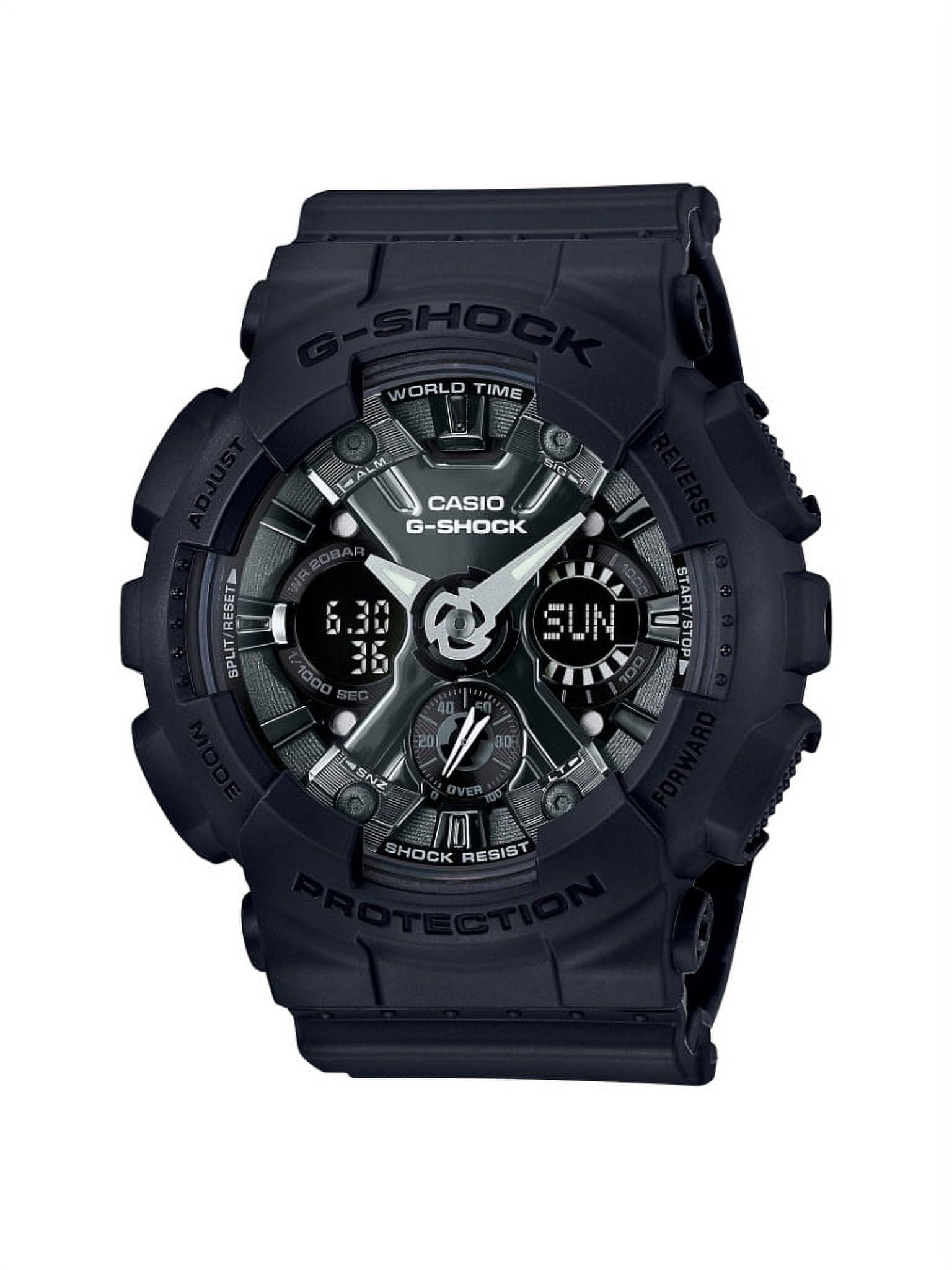 Women's Casio G-Shock Black Ana-Digi Watch GMAS120MF-1A