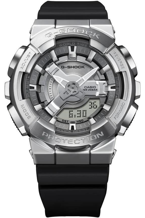 Women's Casio G-Shock GM-S110 Steel Analog Digital Watch GMS110-1A