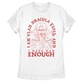 thumbnail image 1 of Women's Castlevania Had Enough Vampire  Graphic Tee White X Large, 1 of 4